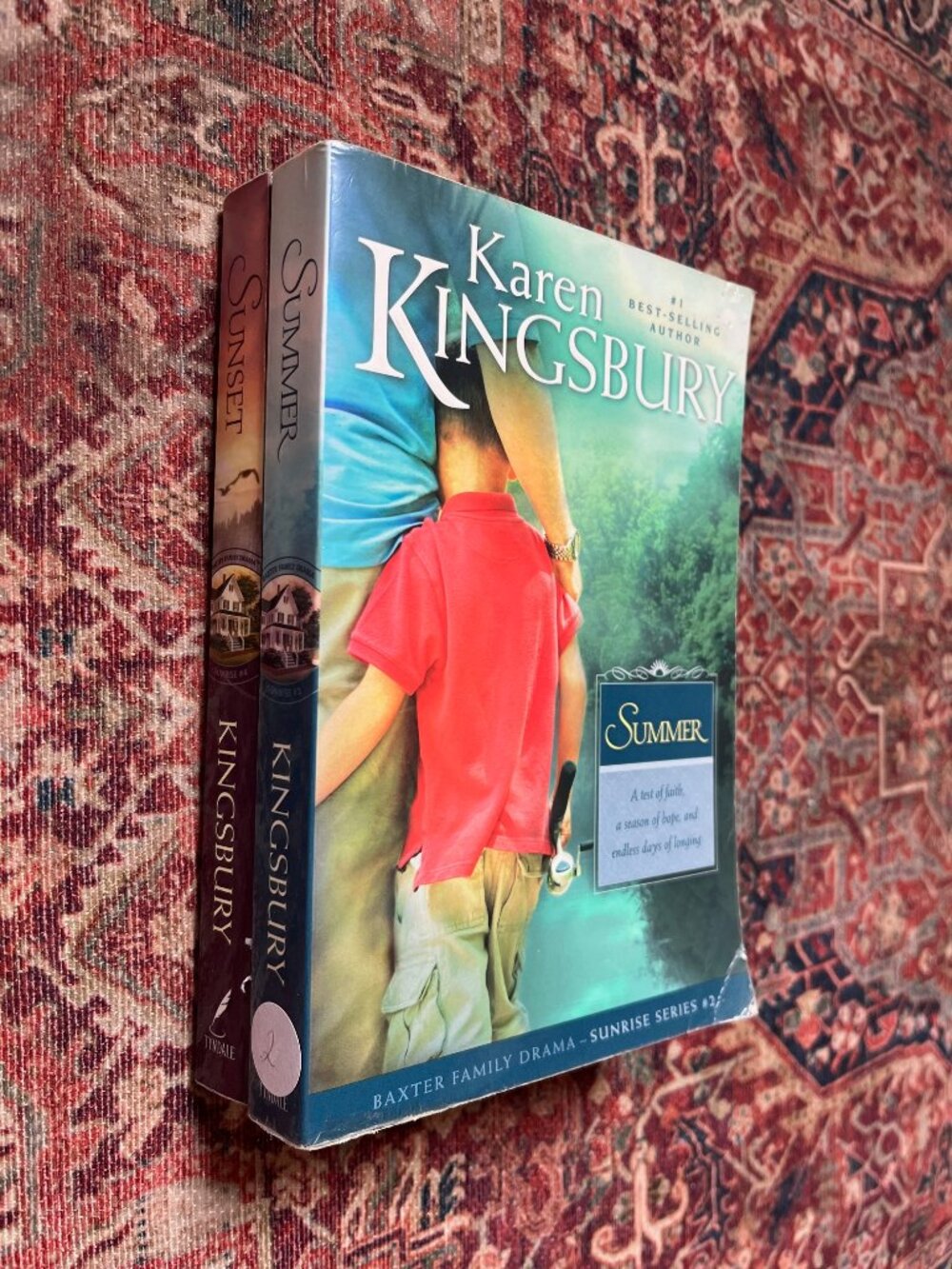 Karen Kingsbury Sunrise Series Books 2 & 4 Summer & Sunset Paperback Pair